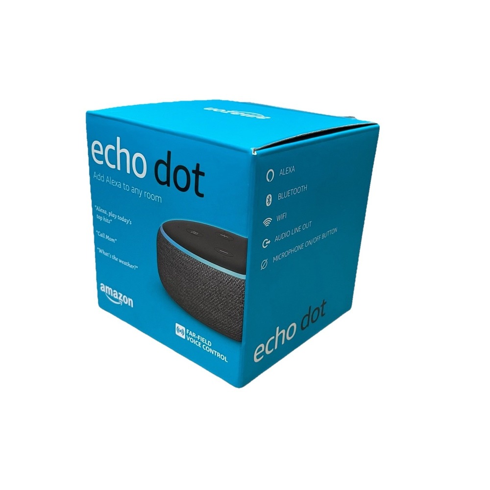 Amazon Echo Dot 3rd Generation Smart Speaker with Alexa Charcoal New